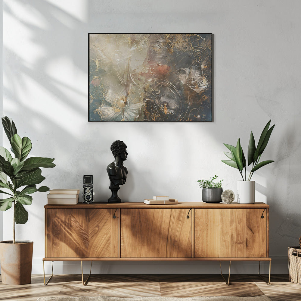 Wandbild Blumen Blumenkunst Illustration Wandkunst 042