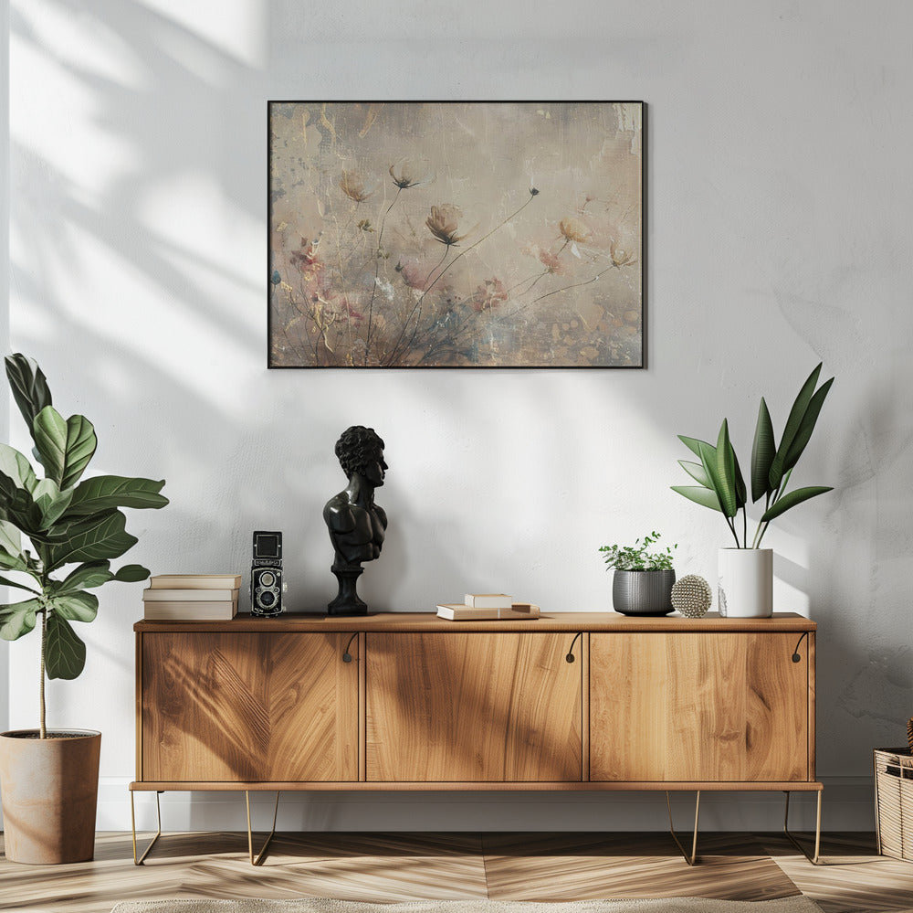 Wandkunst Blumen Floral Kunst Illustration Wanddeko 113