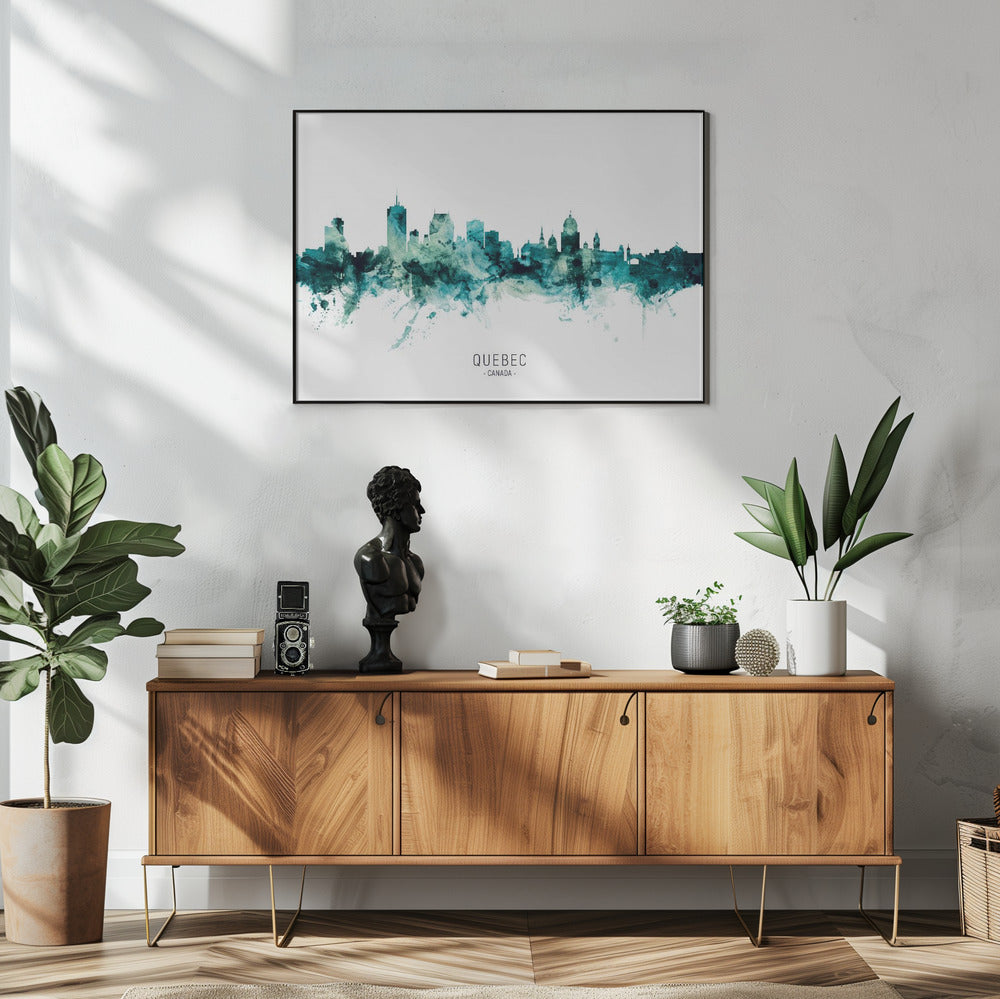 Wall art Quebec Canada Skyline