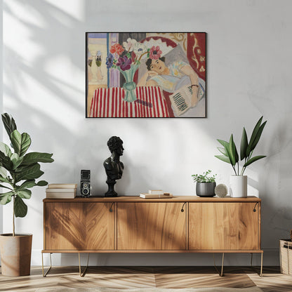 Wandbild Femme Et Anémones