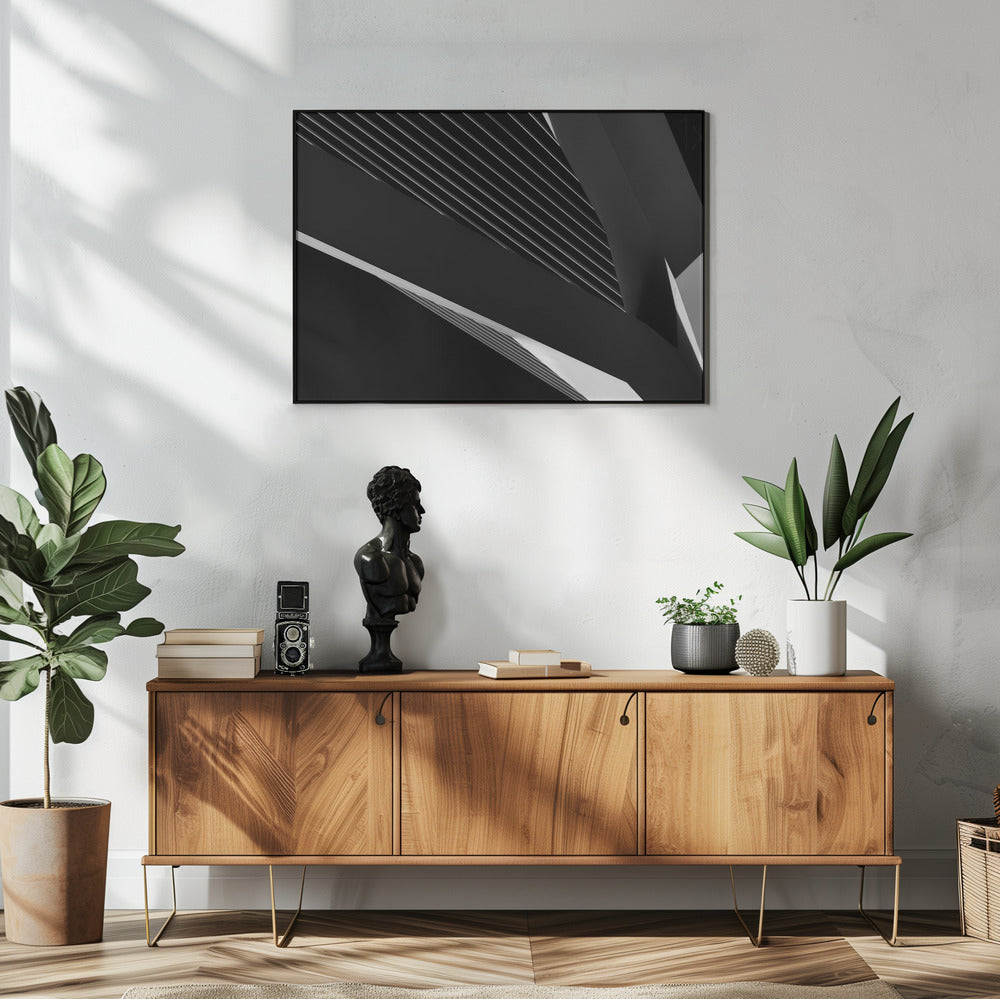 Wandbild Abstraktion eines Schwans