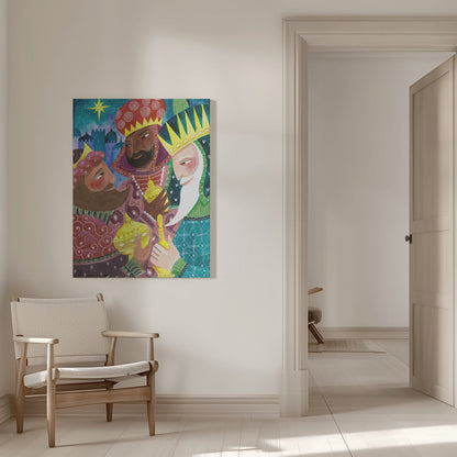 Wandbild Heilige Drei Könige Leinwanddruck