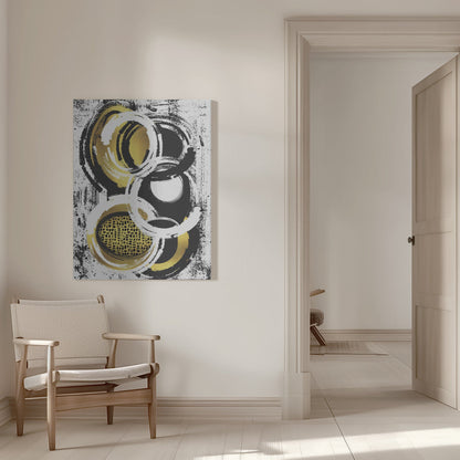 Wandbild Abstraktes Gemälde Nr. 2 | Gold