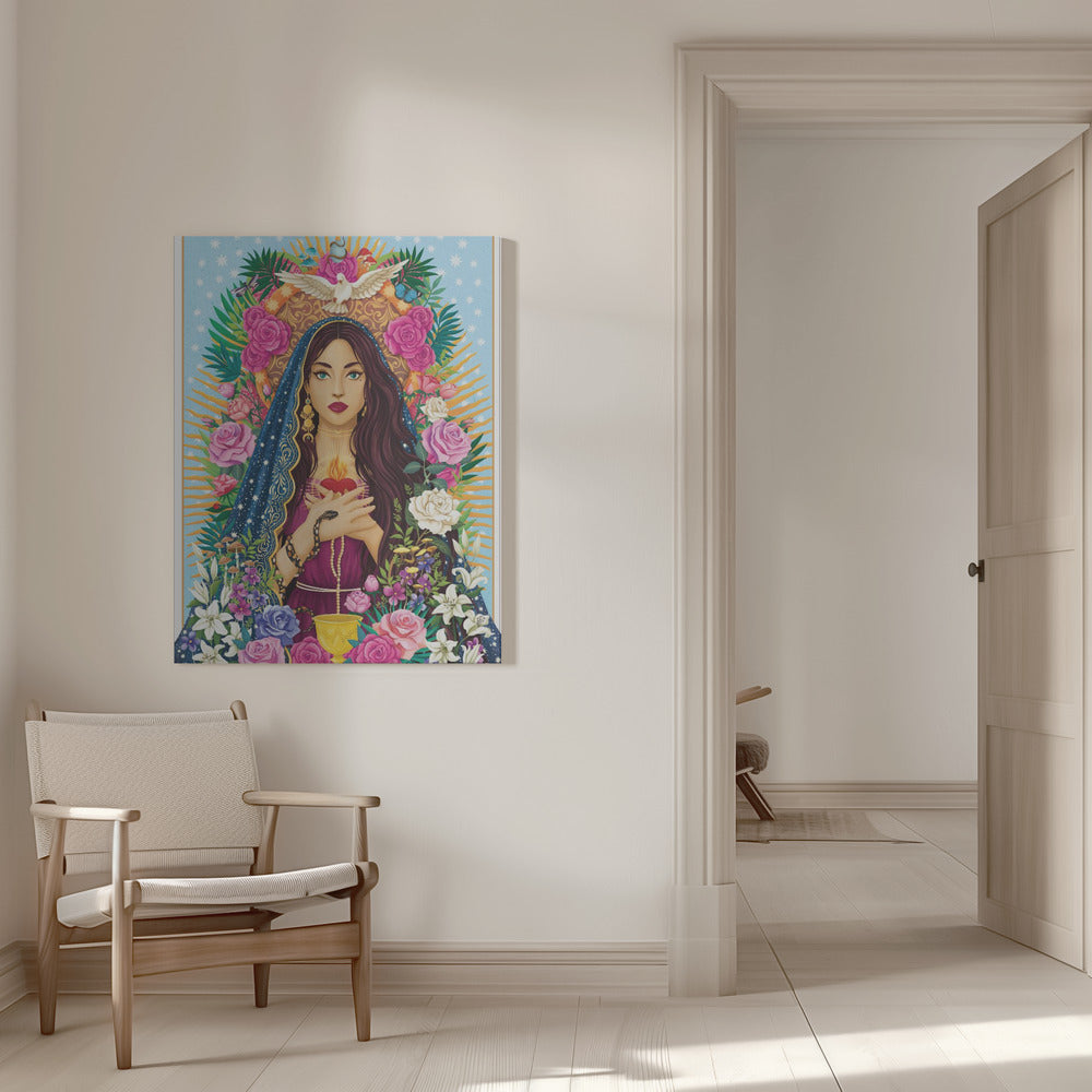Wandbild Mutter Maria / Maria Magdalena