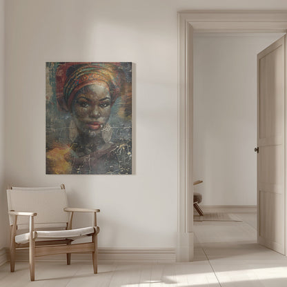 Wandbild Afrikanische Kunst Illustration Wandkunst 068