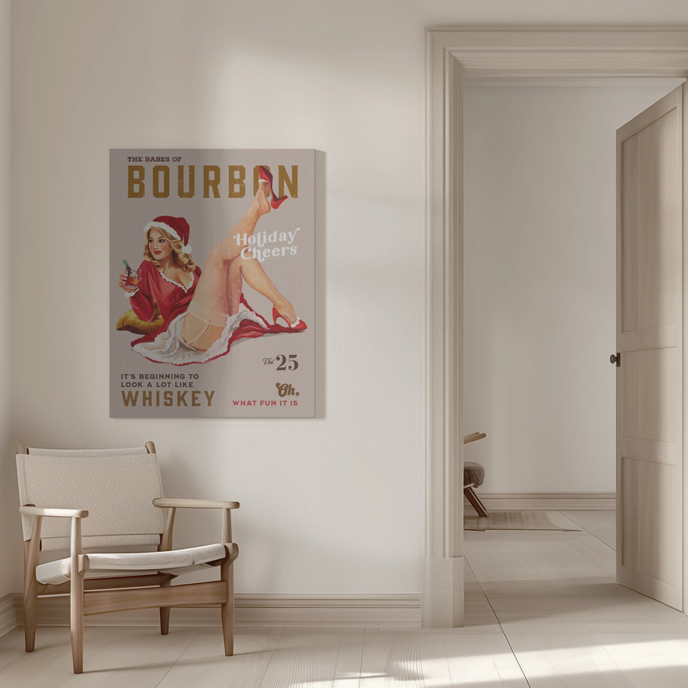 Wandbild Babes of Bourbon Bd. 25 Festtagsstimmung Weihnachts-Pin-up