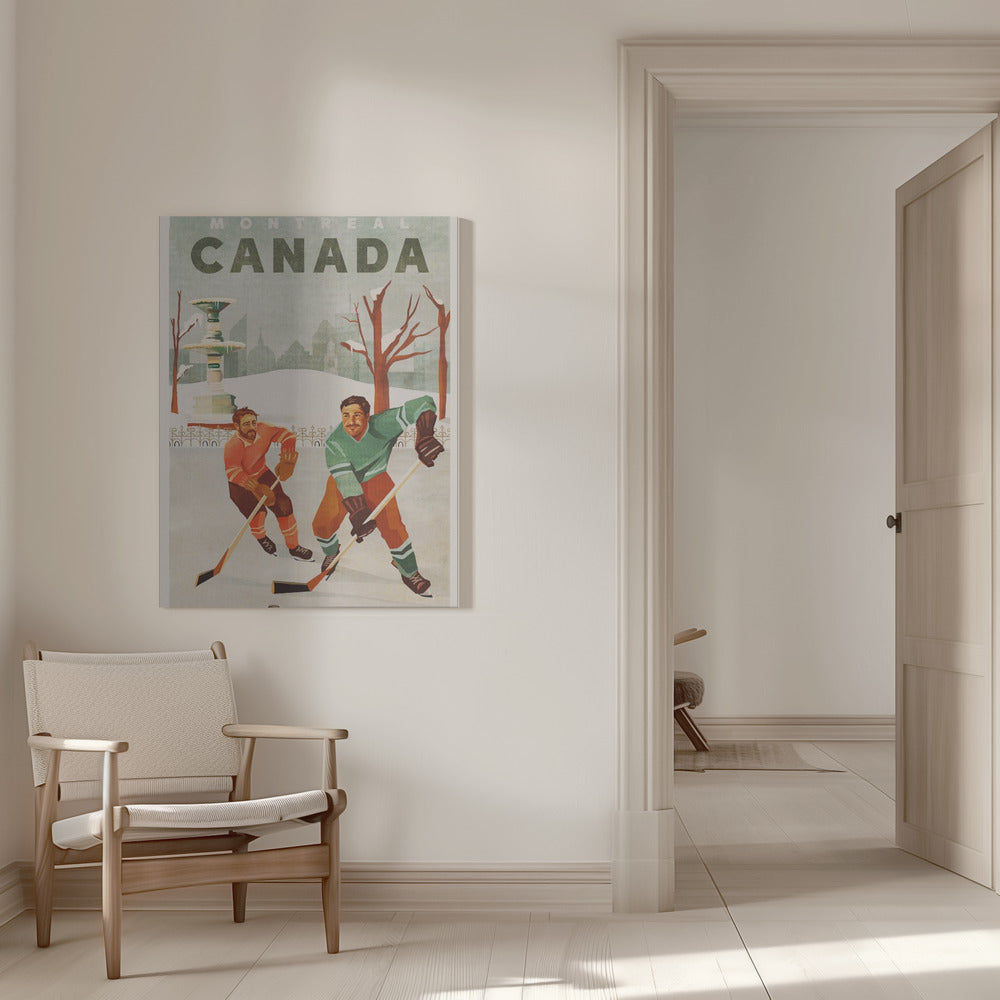 Wandkunst Montreal Kanada Teischhockey-Jungs