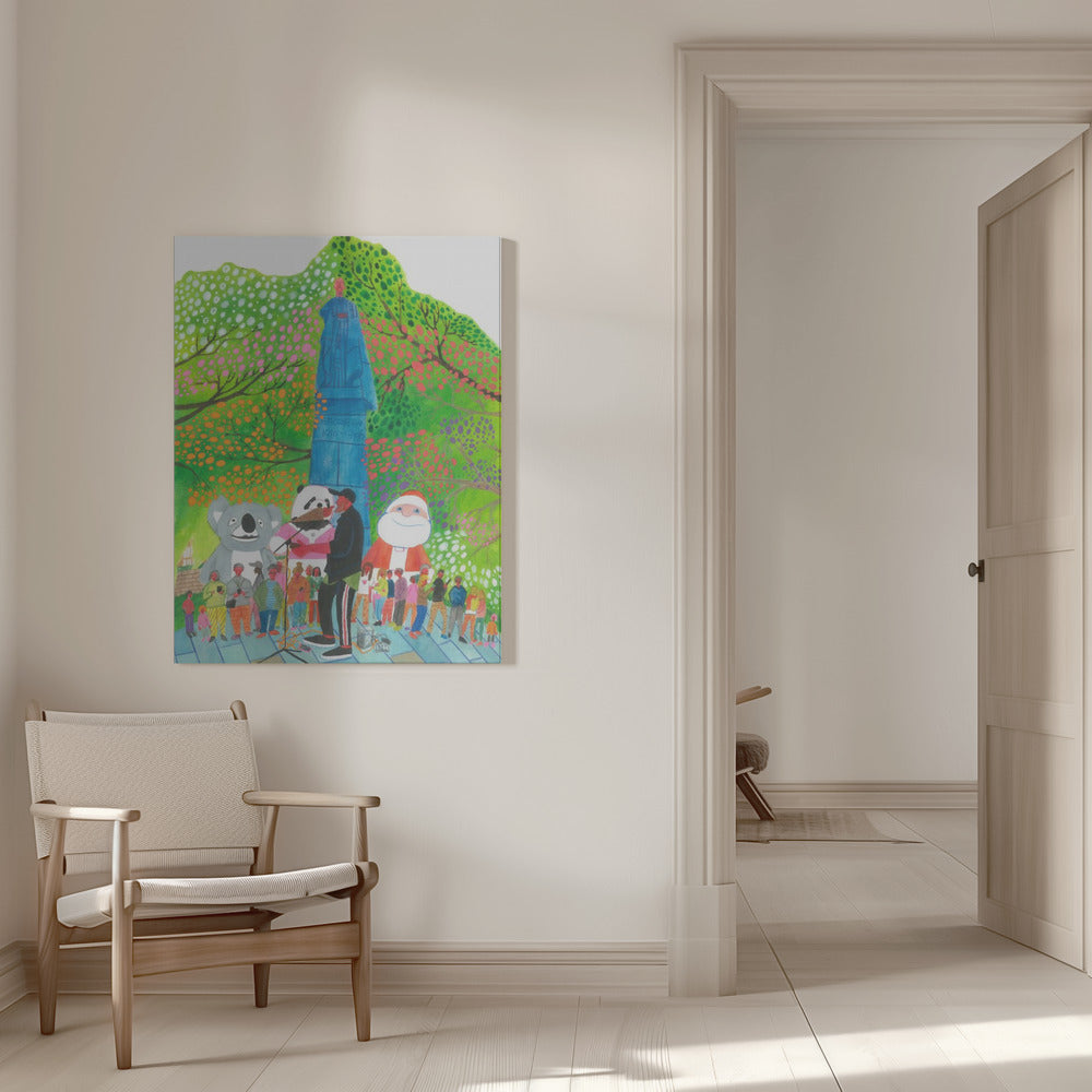 Wandbild Leinwandbild Straßenkonzert