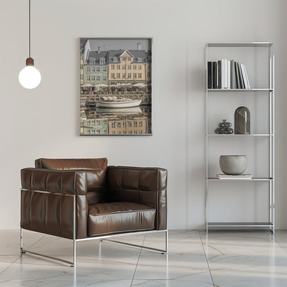 Wandbild KOPENHAGEN VINTAGE Ruhiger Nyhavn