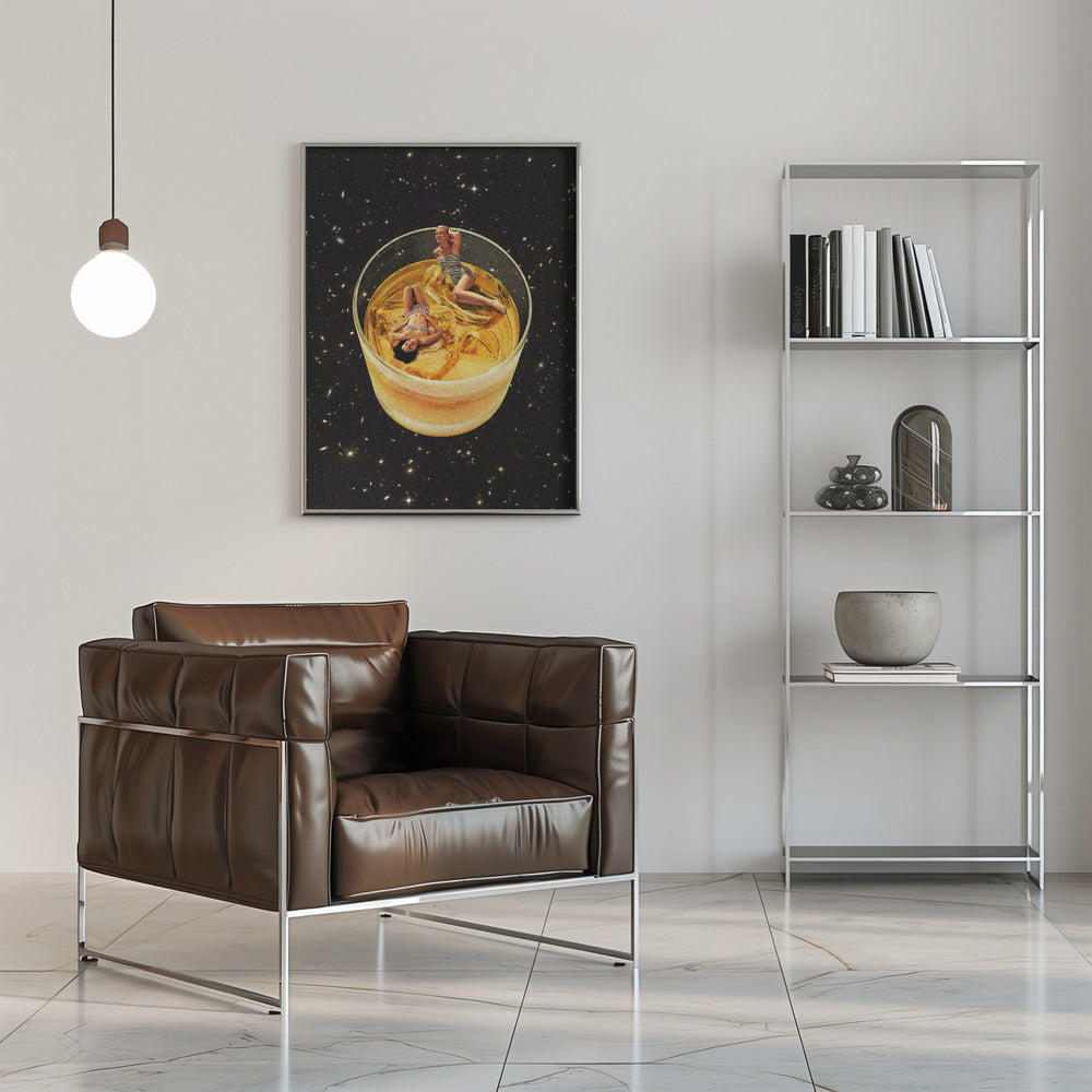 Wandbild Whisky-Freunde – On the rocks