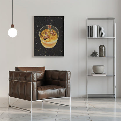 Wandbild Whisky-Freunde – On the rocks