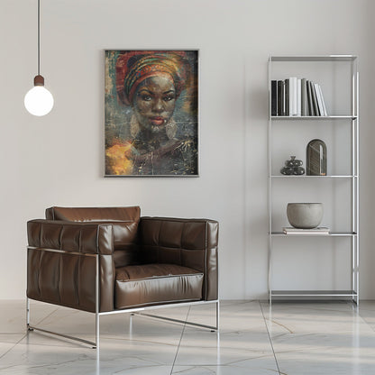 Wandbild Afrikanische Kunst Illustration Wandkunst 068