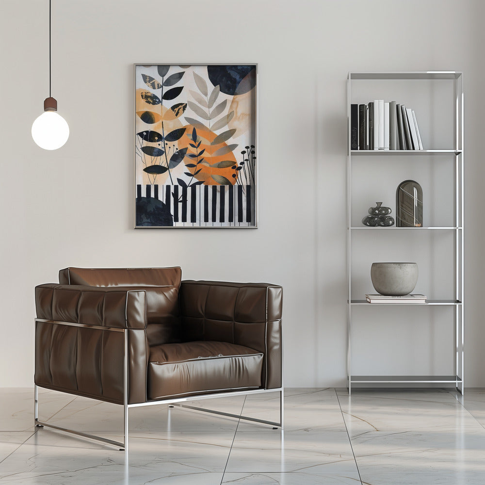 Leinwandbild Wandkunst Musik Klavier 1