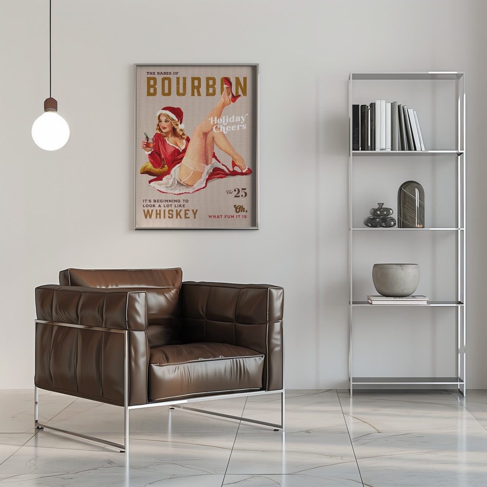 Wandbild Babes of Bourbon Bd. 25 Festtagsstimmung Weihnachts-Pin-up