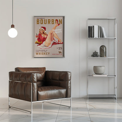 Wandbild Babes of Bourbon Bd. 25 Festtagsstimmung Weihnachts-Pin-up