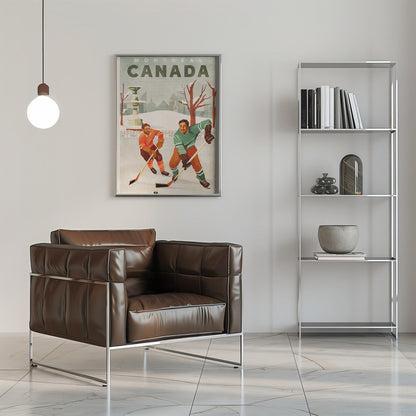 Wandkunst Montreal Kanada Teischhockey-Jungs