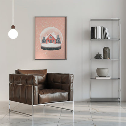Wandbilder Weihnachtsbaumschmuck Glas Illustration Leinwanddruck