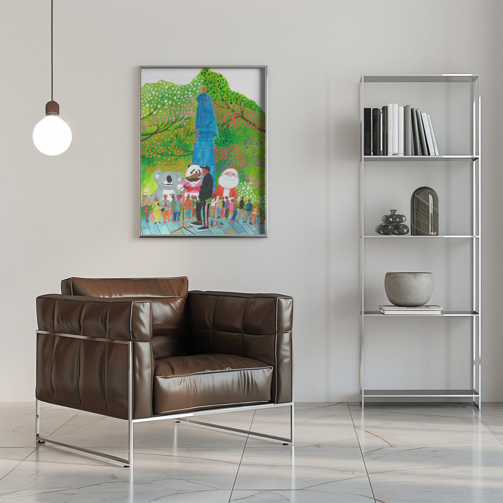 Wandbild Leinwandbild Straßenkonzert