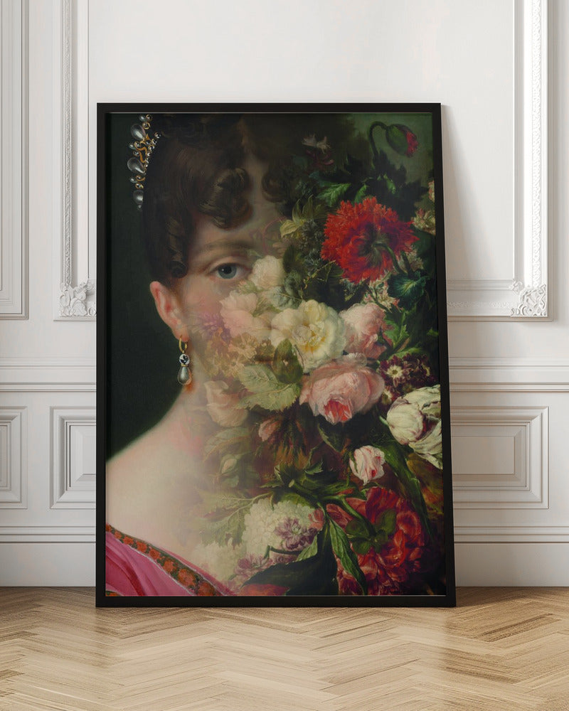 Porträt von Hortense de Beauharnais, Königin von Holland, mit Blumenstillleben