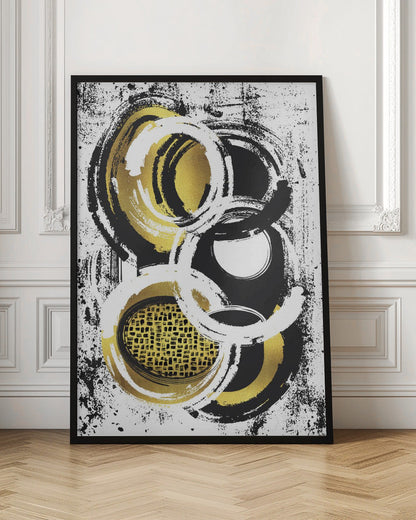 Wandbild Abstraktes Gemälde Nr. 2 | Gold