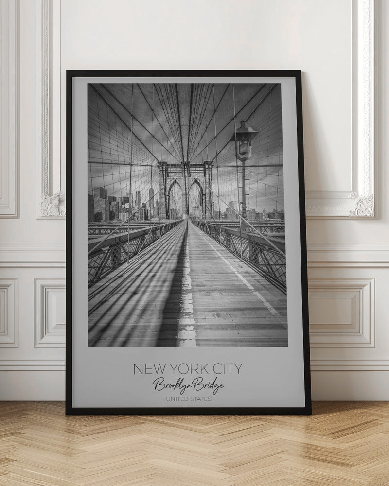 Wandbild NEW YORK CITY Brooklyn Bridge