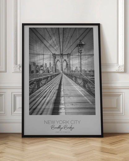 Wandbild NEW YORK CITY Brooklyn Bridge