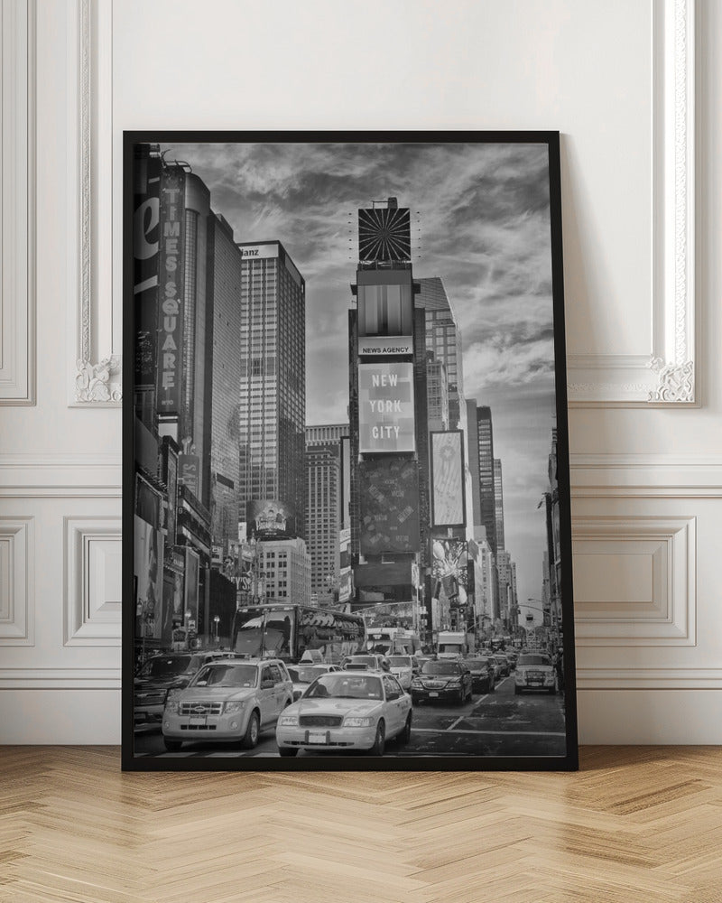 Wandbild NEW YORK CITY Times Square - Monochrom