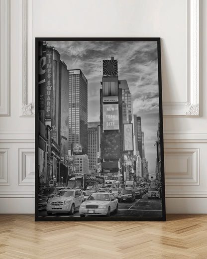 Wandbild NEW YORK CITY Times Square - Monochrom