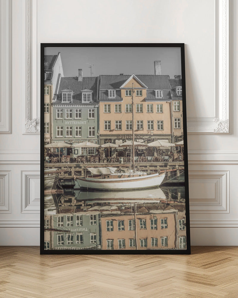 Wandbild KOPENHAGEN VINTAGE Ruhiger Nyhavn