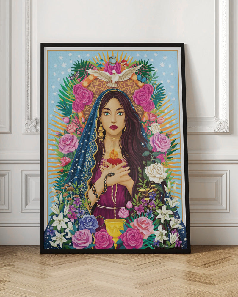 Wandbild Mutter Maria / Maria Magdalena