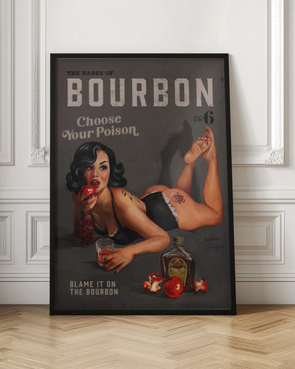 Wandbild Babes of Bourbon Vol 6 Choose Your Poison Sexy Pinup