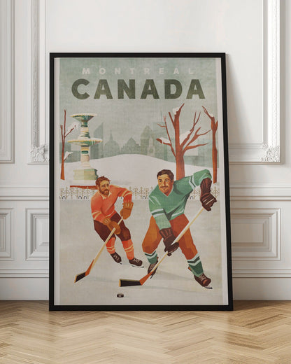 Wandkunst Montreal Kanada Teischhockey-Jungs