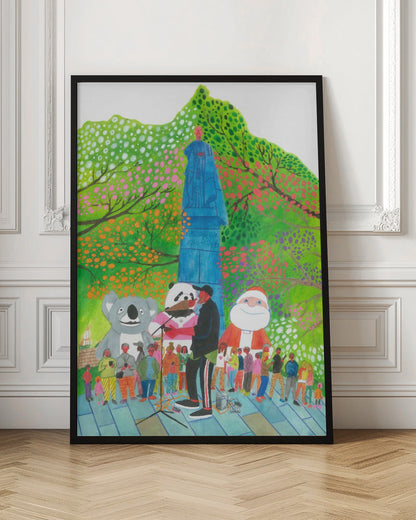 Wandbild Leinwandbild Straßenkonzert