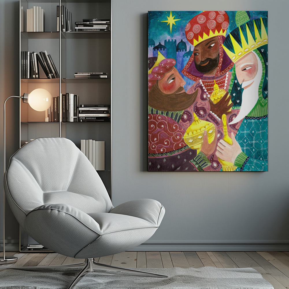 Wandbild Heilige Drei Könige Leinwanddruck