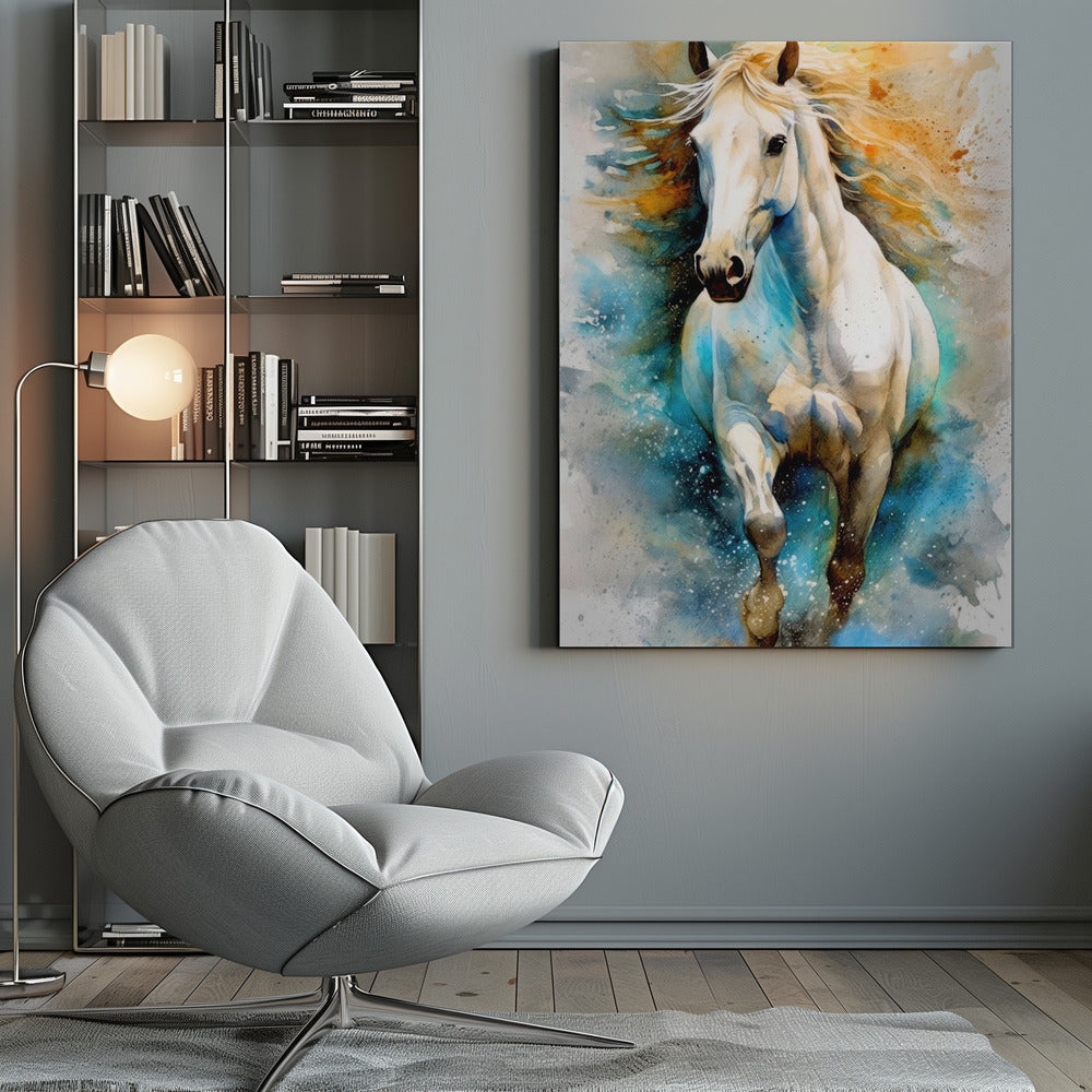Wandbild Aquarell Pferd (14)