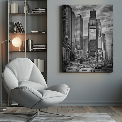 Wandbild NEW YORK CITY Times Square - Monochrom