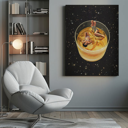 Wandbild Whisky-Freunde – On the rocks