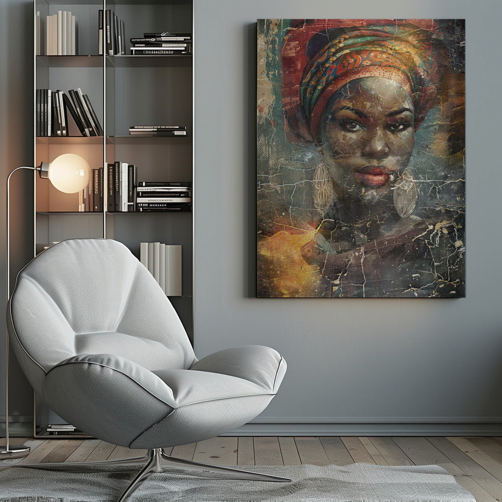 Wandbild Afrikanische Kunst Illustration Wandkunst 068