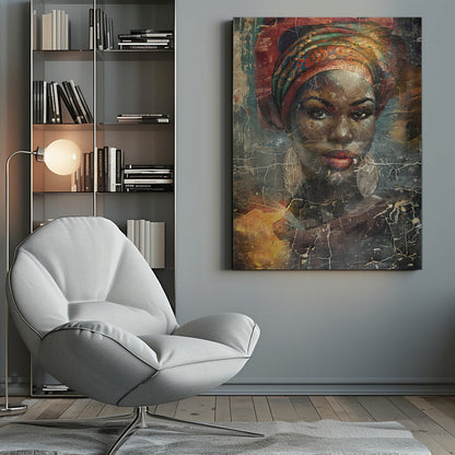 Wandbild Afrikanische Kunst Illustration Wandkunst 068