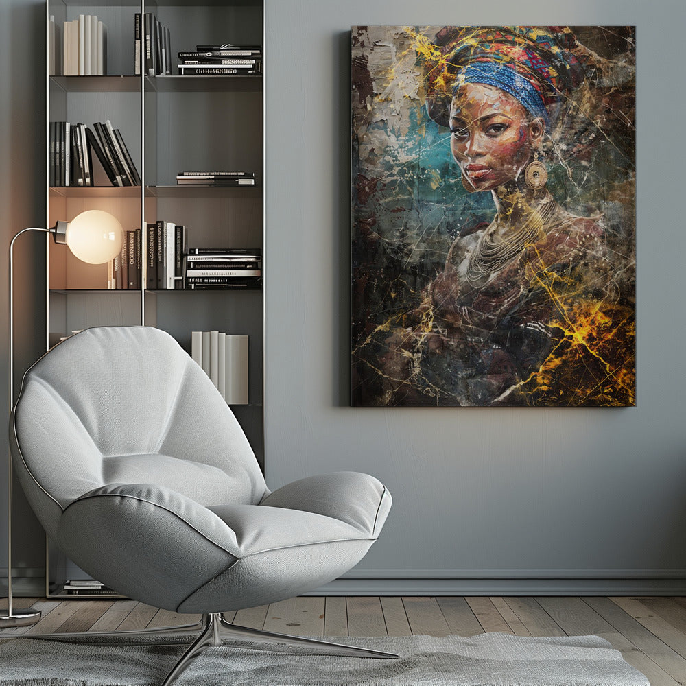 Wandkunst Afrikanische Kunst Illustration Wandkunst 067