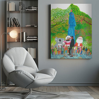 Wandbild Leinwandbild Straßenkonzert