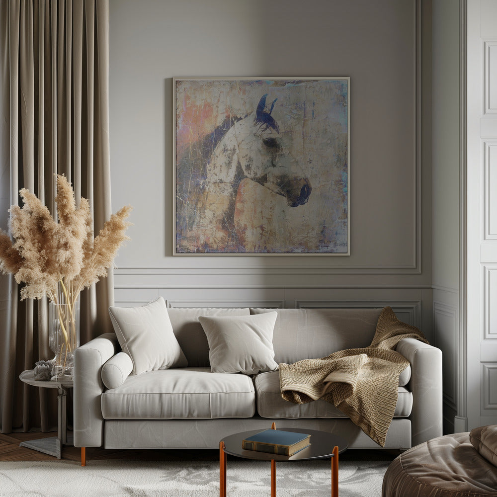 Wandbild Pferd Vintage-Kunst Illustration 04