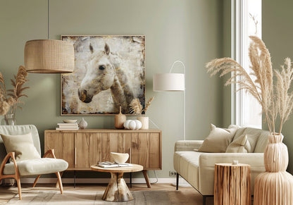 Wandbild Pferd Vintage-Kunst Illustration 02
