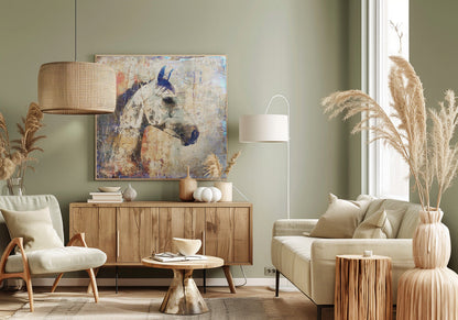 Wandbild Pferd Vintage-Kunst Illustration 04