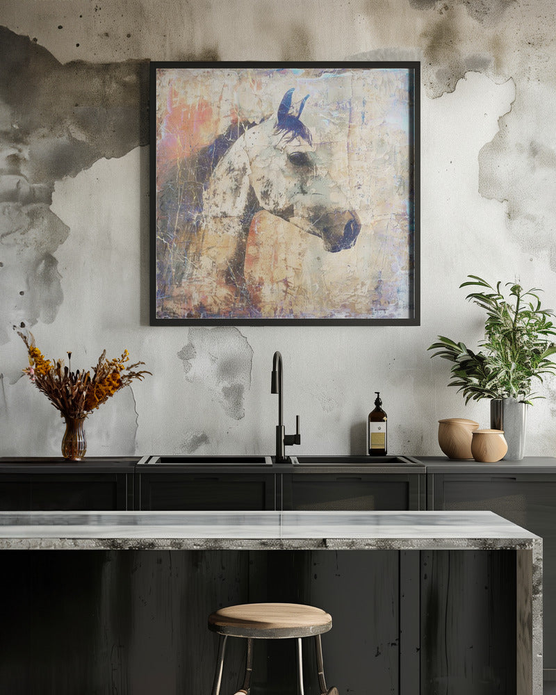 Wandbild Pferd Vintage-Kunst Illustration 04
