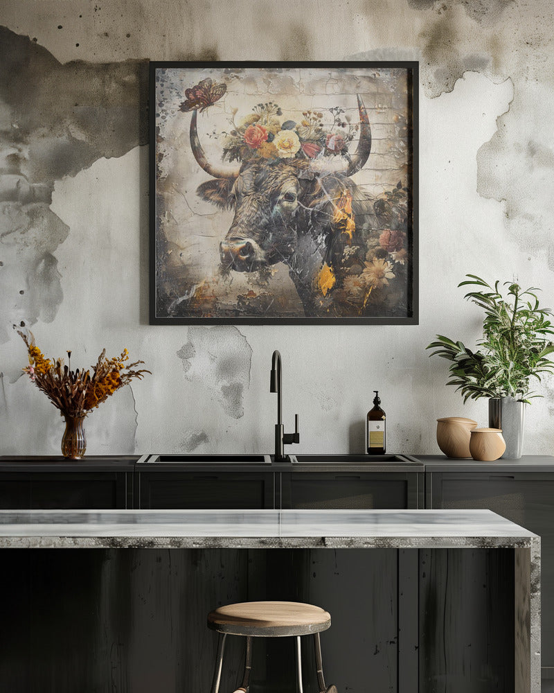 Wandkunst Blumen Tiere Vintage-Kunst Illustration 09