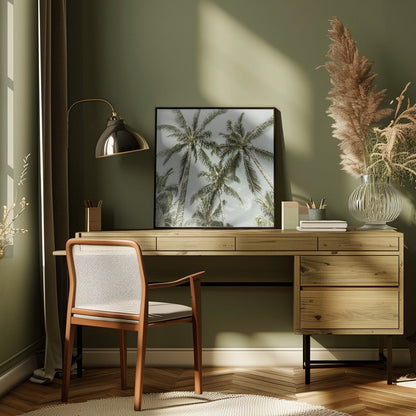 Wandkunst Liebliche Vintage-Palmen