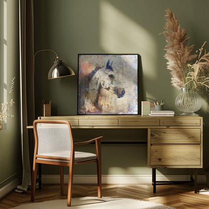 Wandbild Pferd Vintage-Kunst Illustration 04