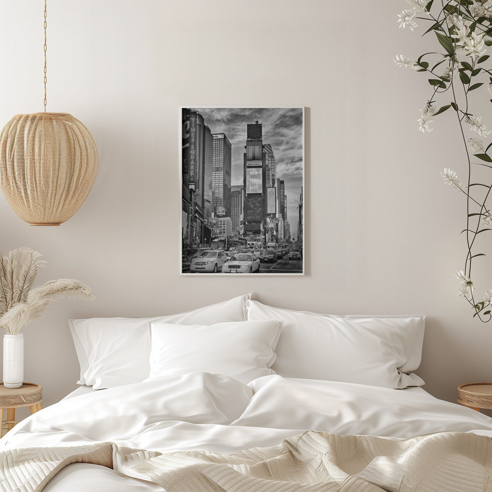 Wandbild NEW YORK CITY Times Square - Monochrom