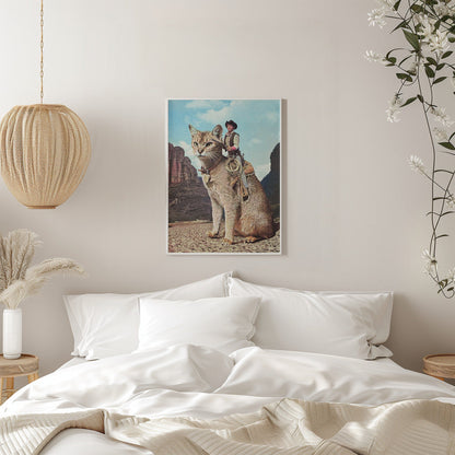 wall art Cat Lone Ranger